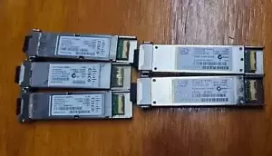 Lot Of 5 Genuine Cisco XFP10GLR-192SR-L 10GBASE-LR/-LW Transceiver Module