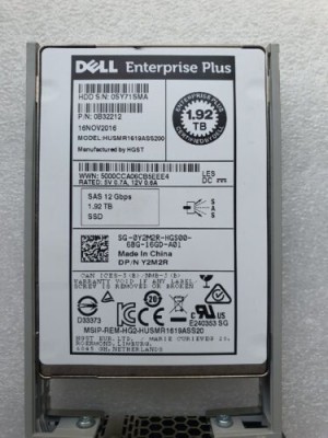 Dell 1.92TB SAS 12Gb/s  2.5'' SSD Y2M2R DELL PowerEdge  R630 R730 R620 R720
