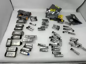 LOT OF 70+ - Cisco brocade finisar hp GBICS SFP Transceiver 1000BASE-SX etc