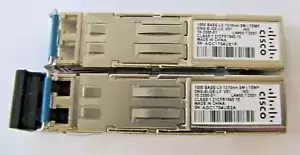 Lot of 2 Cisco ONS-SI-GE-LX Gigabit 1000 Base-LX Optical Transceiver