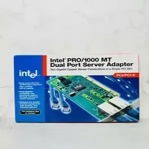 Intel Pro Dual Port Server Network 1Gbps Gigabit RJ45 PCI Adaptor Card