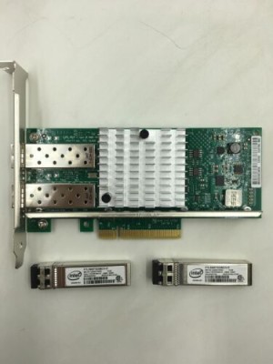 NEW Intel/Dell X520-DA2 82599ES E10G42BTDA+2PC Intel FTLX8571D3BCV E10GSFPSR