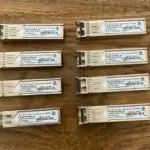 LOT OF 8 Finisar FTRJ8519P1BNL 2GB 850nm Fibre Channel Optical SFP Transceiver