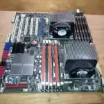 ASUS Z8PE-D12X Motherboard Mainboard Intel 5520 LGA1366 24GB 2CPUs Heatsinks I/O