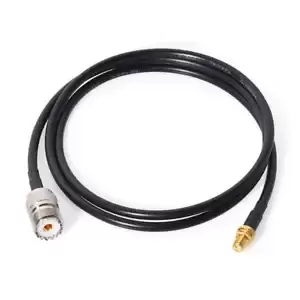 Antenna Adapter Cable 1m For Walkie Talkie Kenwood Wouxun Baofeng BF-F8HP UV-5R