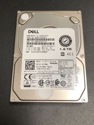 2TRM4 02TRM4 Dell 1.8TB 10K SAS 12GB/s 512e AL14SEB18EQY HDD W/O Tray