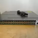 CISCO WS-C3560X-48T-L 48 PORT MANAGED GIGABIT ETHERNET L2 SWITCH/LANBASE W/4xSFP
