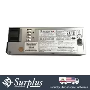 Supermicro PWS-1K62A-1R 1U 1600W Redundant Power Supply 80 Plus Titanium PSU