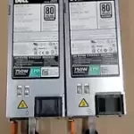 2pcs Dell PowerEdge R630 750W 80 Plus Platinum D750E-S6 Power Supply V1YJ6 5RHVV