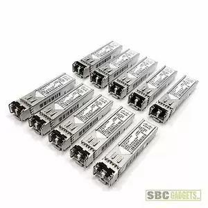 Lot of 10 Cisco DS-SFP-FC4G-SW 4Gbps SFP 850nm Transceiver Modules 10-2195-01