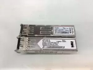 Lot of 2 Cisco SFP-GE-S 1000Base-SX SFP Optical Transceiver Module