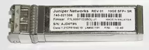 Juniper/Finisar | 740-021308 | FTLX8571D3BCL-J1 | 10GE SFP Transceiver Module