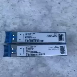 Genuine Cisco OC3 SFP Fiber Transceiver SFP-OC3-SR 10-2020-01 “Lot Of 2”