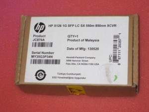 NEW Genuine JC876A HP X126 1G SFP LC SX 550m 850nm XCVR Optic Transceiver