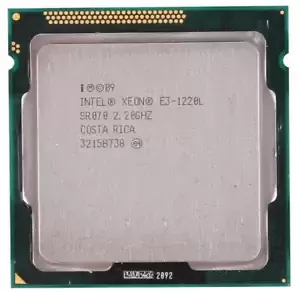 Intel Xeon E3-1220L SR070 2.2 GHz 3MB cache 5 GT/s LGA 1155/H2 Processor CPU