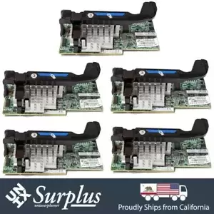 Lot of 5 HP FlexFabric 10GB Dual Port 554FLB FCoE Network Adapter HP4K1455