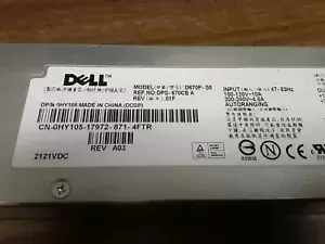 Dell HY105 Rev A03 PowerEdge 1950 670W  Power Supply  D670P-S0 HY105