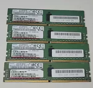 Lot of 4 SAMSUNG 8GB 1RX4PC4-2400T RC1-11-DC0 M393A1G40EB1-CRC0Q RAM 809079-581