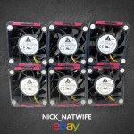 Delta Electronic FFR0612DHE DC 12 V 3.30 Amp Brushless Fan For HP Servers 6 Pack
