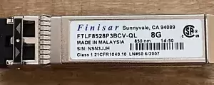 Finisar FTLF8528P3BCV-QL 8Gb Fiber Channel 150m 850nm Duplex LC SFP+ Transceiver