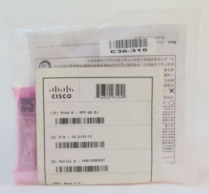 Genuine Cisco SFP-GE-S Transceiver 1000Base-SX 10-2143-01 GBIC [ New ]