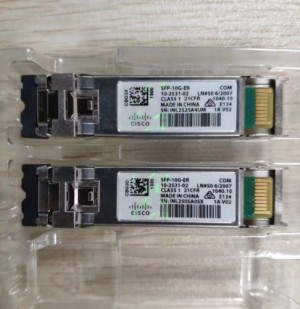 1 PC Cisco original SFP-10G-ER transceiver module used with green hologram