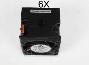New Set of 6 High Performance Silver HPR SLVR Fans PowerEdge R750 R7525 XD7N7