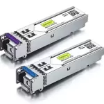 A pair of Bidi SFP Transceiver 1.25G SFP BIDI for Cisco GLC-BX-U & GLC-BX-D 20KM