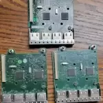(3) Dell FM487 Broadcom 5720 4-Port RJ-45 1Gbps PCIe NAT Card for PowerEdge