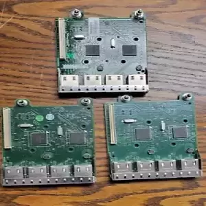 (3) Dell FM487 Broadcom 5720 4-Port RJ-45 1Gbps PCIe NAT Card for PowerEdge