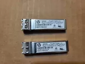 LOT OF 2 JD092B HP X130 10G SFP+ LC SR TRANSCEIVER /  L7-10(7)