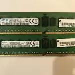 1x8gb Samsung  8GB 1Rx4 PC4-2133P ECC REG SERVER RAM M393A1G40DB0-CPB  HP -581