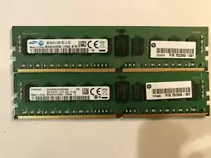 1x8gb Samsung  8GB 1Rx4 PC4-2133P ECC REG SERVER RAM M393A1G40DB0-CPB  HP -581