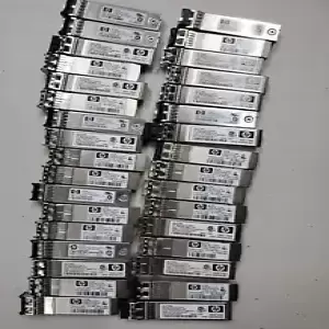 Lot of 33 HP 8G SW FC SFP+ AJ718A Transceivers