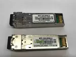 SFP-10G-BX60-D/SFP-10G-BX60-U CISCO COMPATIBLE PAIR OF BIDI SFP+ 10G 60KM DDM