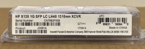 Genuine HP HPE X125 JD061A SFP LC LH40 1310nm XCVR 1250Mbps 40Km 1GE SMF 40KM
