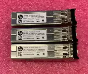 Lot Of 3 HP JD118B PLRXPL-VI-S24-H8 X120 1G SFP LC SX TRANSCEIVER
