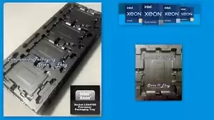 3 Intel Xeon Platinum  Gold CPU Tray for Socket LGA4189 Processor - Fits 12 CPUs