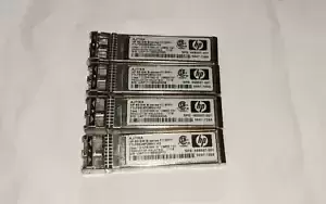 LOT OF 4 HP AJ716A 8GB B-Series SW Fiber Channel FC SFP+ Transceiver 468507-001