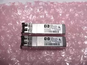 Lot of 2 HP AJ718A 8G SW FC SFP+ 8Gb/s Transceiver Modules