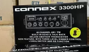 Connex 3300HP AM/FM 10 Meter Amateur Mobile Radio Echo Talk Back Great Radio NEW