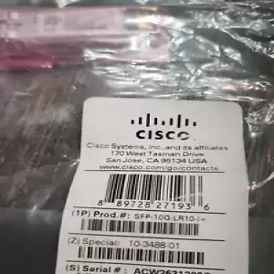 Cisco SFP-10G-LR-10-I Ind Tem LR Transceiver Two Years Warranty F/S New Sealed