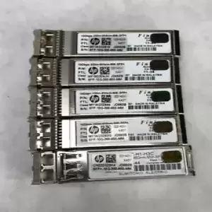 Lot of 5 JD092B HP 10G-300-850-NM SFP+ Transceiver