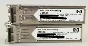 Lot of 2 HP ProCurve Networking J4858C 1G 850nm SFP Transceiver Module