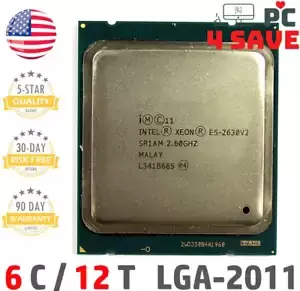Intel Xeon E5-2630 V2 SR1AM 2.60GHz 6 Core 15MB LGA2011 Server CPU Processor 80W