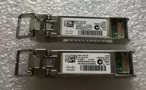 Lot of 2x Cisco 10-2415-03 SFP-10G-SR SFP+ 10GbE Transceiver Module