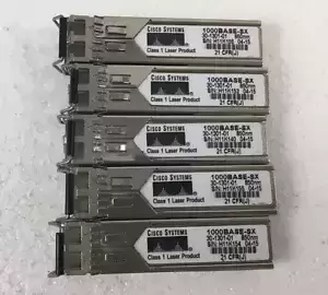 Lot Of 5 - Genuine OEM CISCO 1000BASE-SX 30-1301-01 Transceiver Modules