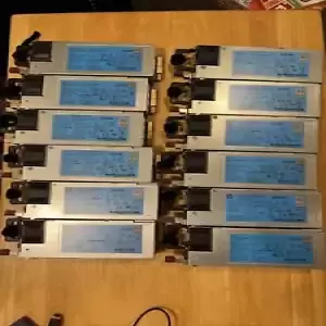 Lot Of 12. HP 500W Server Power Supply - 723594-001
