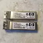 (Lot of 2) 468508-001 HPE 8GBASE-SR SFP+ 850NM 300M DUPLEX LC MMF TRANSCEIVER