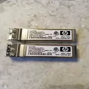 (Lot of 2) 468508-001 HPE 8GBASE-SR SFP+ 850NM 300M DUPLEX LC MMF TRANSCEIVER